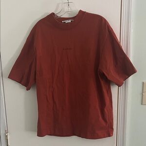 Acne Men's Rich Orange Short Sleeve Tee